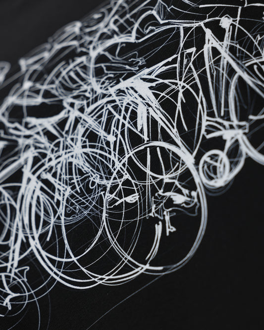 Cycling Women's Black T-Shirt