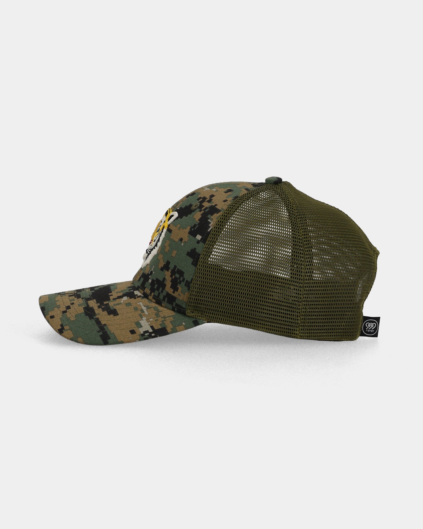 Tiger Camo Green Trucker Cap