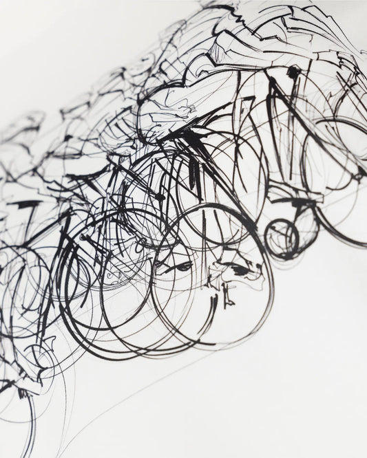 Cycling Men's White T-Shirt