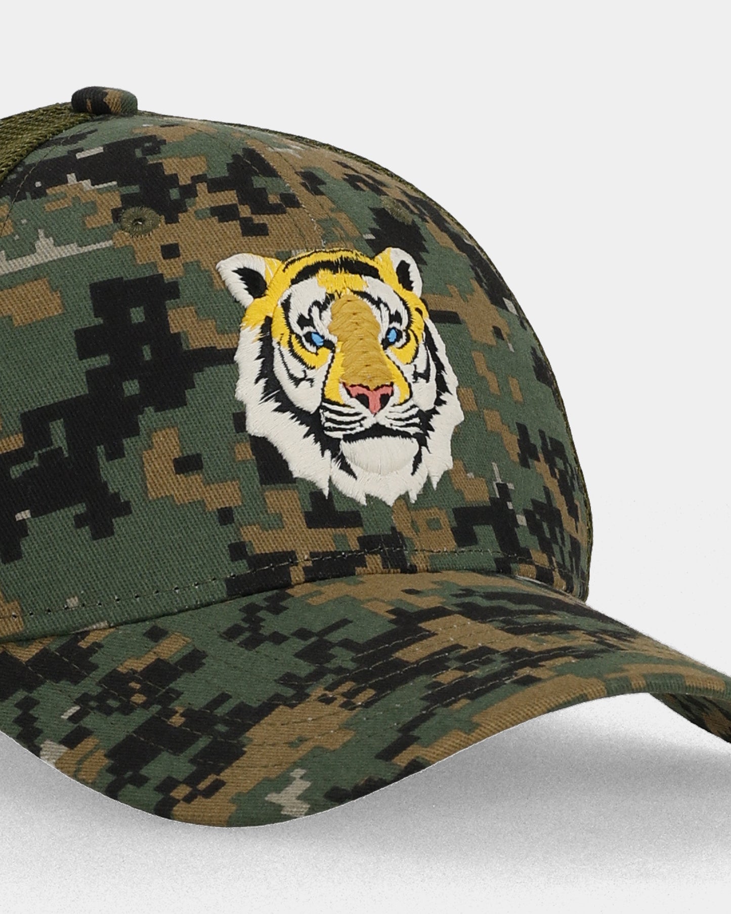 Tiger Camo Green Trucker Cap