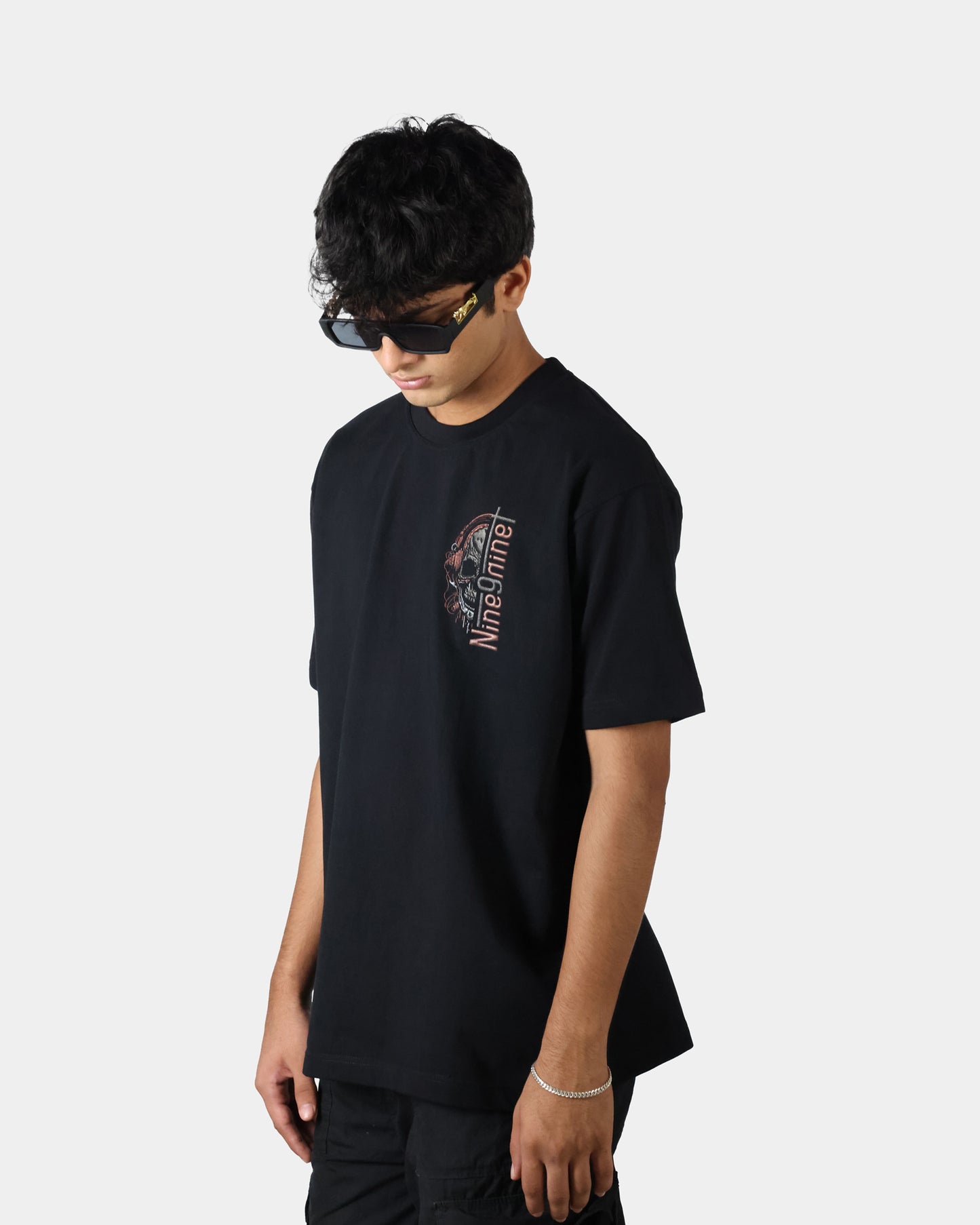 Headphone Skull Oversized T-shirt
