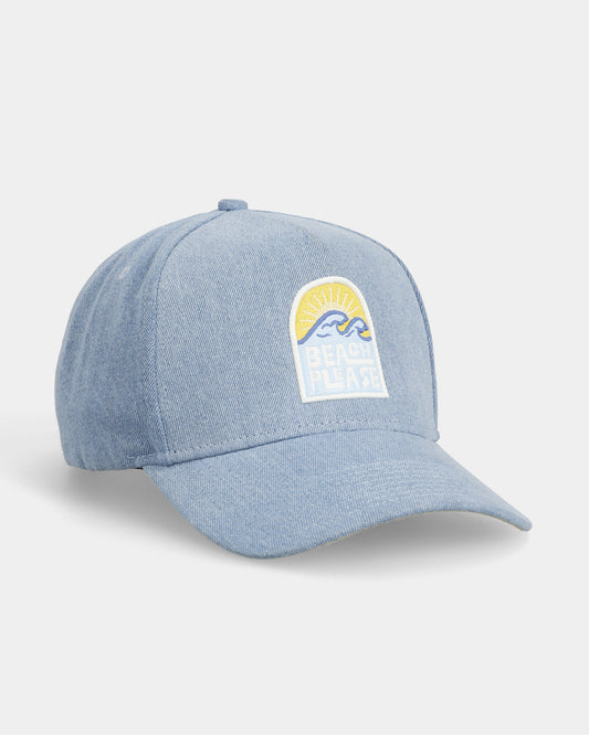 Beach Please Denim Cap