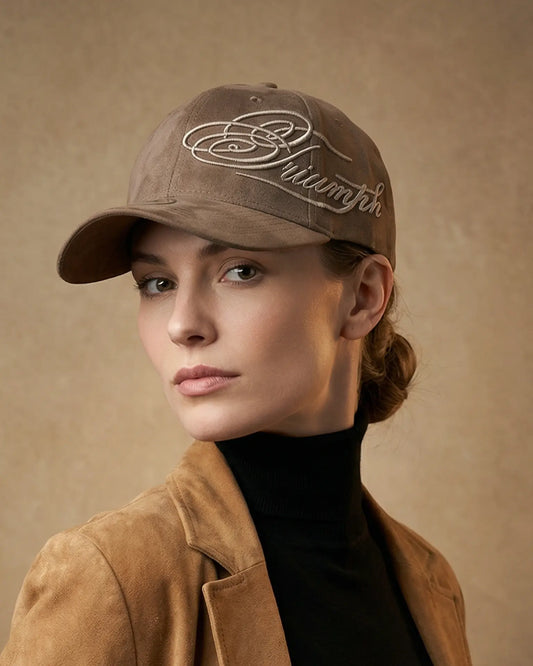 Triumph Suede Baseball Cap