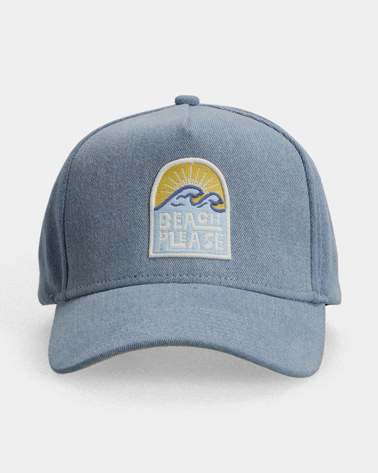 Beach Please Denim Cap