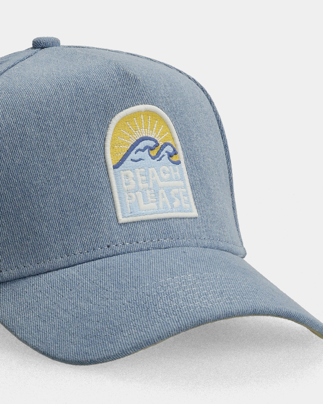 Beach Please Denim Cap