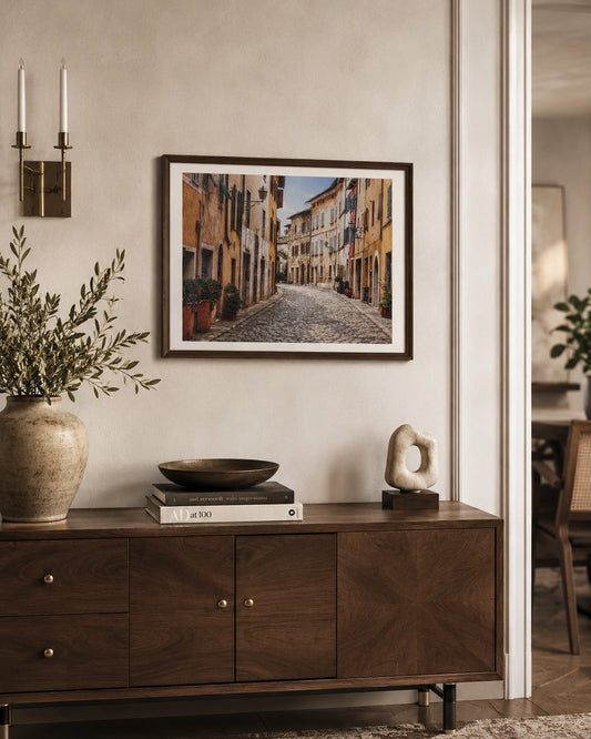 Old Town Lane Canvas Wall Art