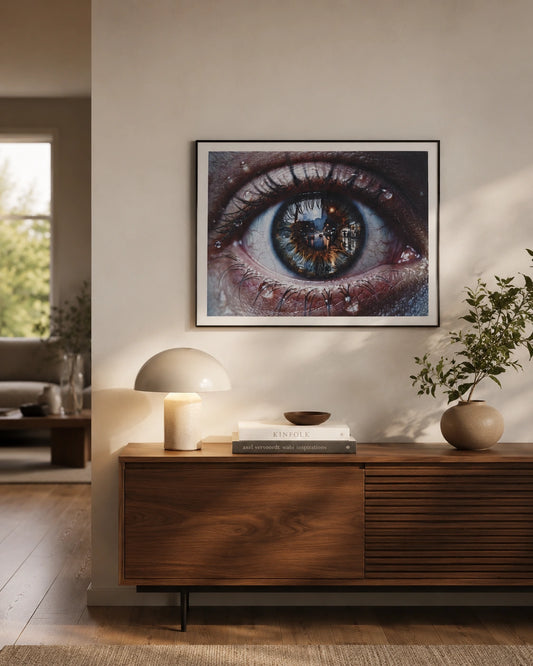 City in Her Eyes Canvas Wall Art