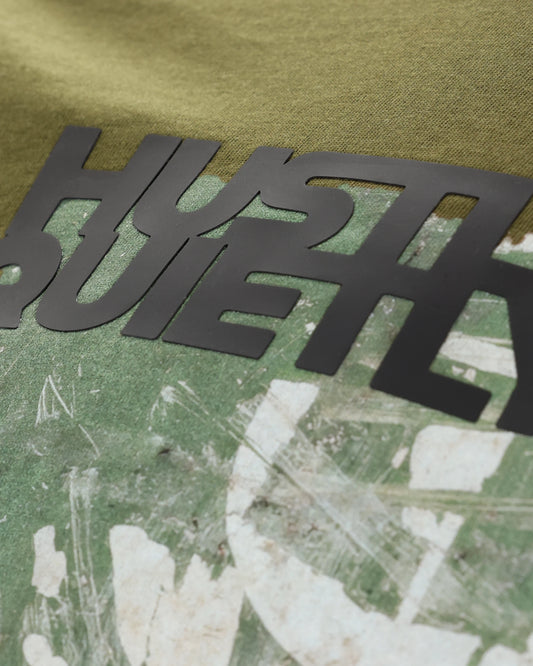 Hustle Quietly Men’s T-Shirt - Olive
