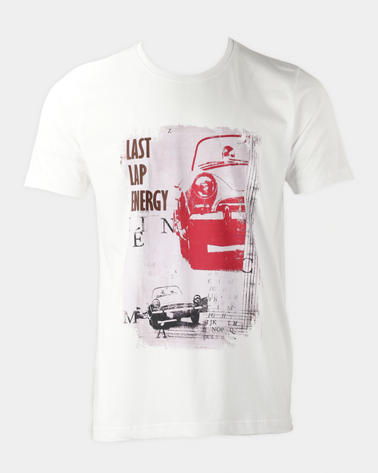 Last Lap Energy Men’s T-Shirt - White