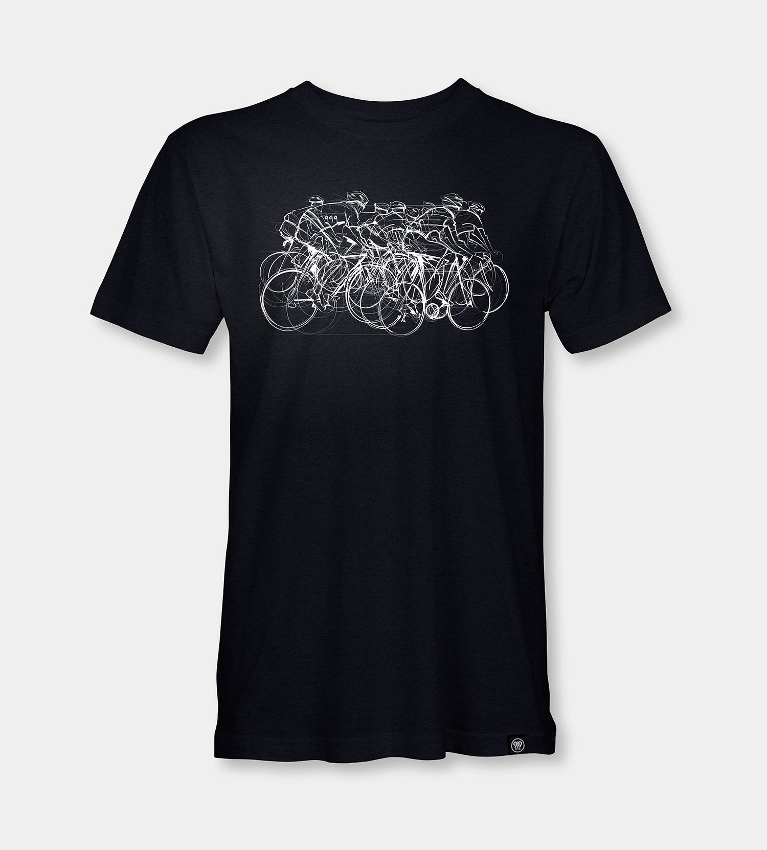 Cycling Men's Black T-Shirt - Main Image