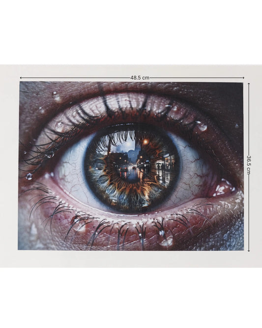 City in Her Eyes Canvas Wall Art