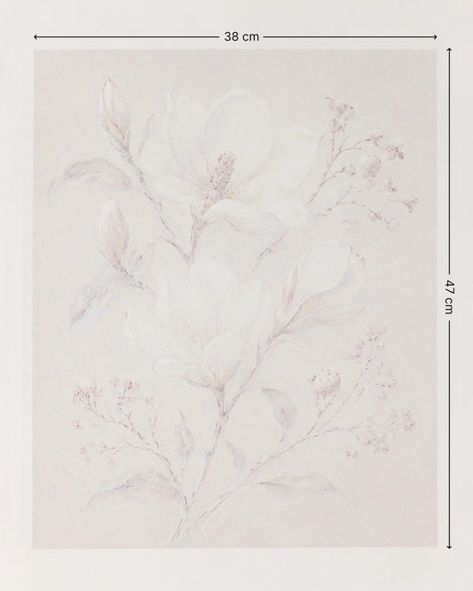 Whisper White Bloom Canvas Wall Art