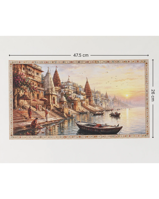 Morning at the Ghats Canvas Wall Art