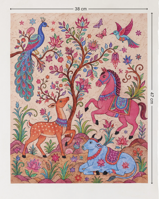 Folk Garden Tales Canvas Wall Art