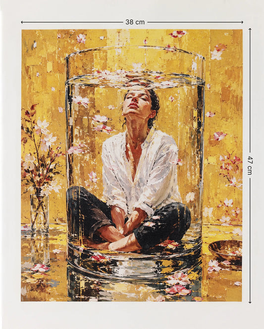 Golden Stillness Canvas Wall Art