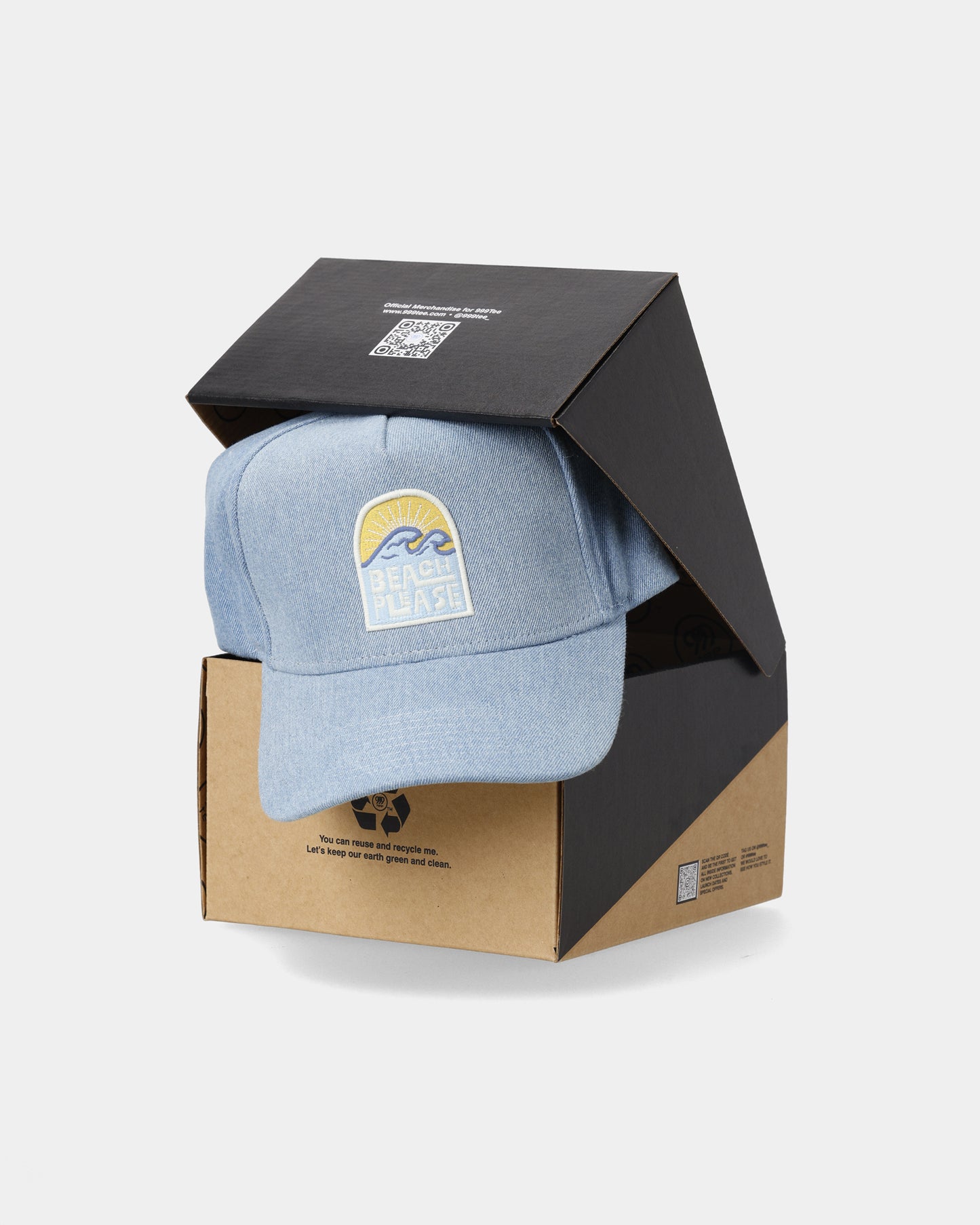 Beach Please Denim Cap