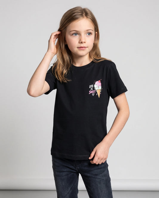 Life Is Sweet Kids' T-Shirt - Black
