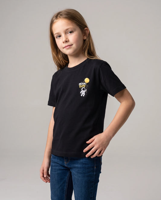 Moon Buddy Kids' T-Shirt - Black
