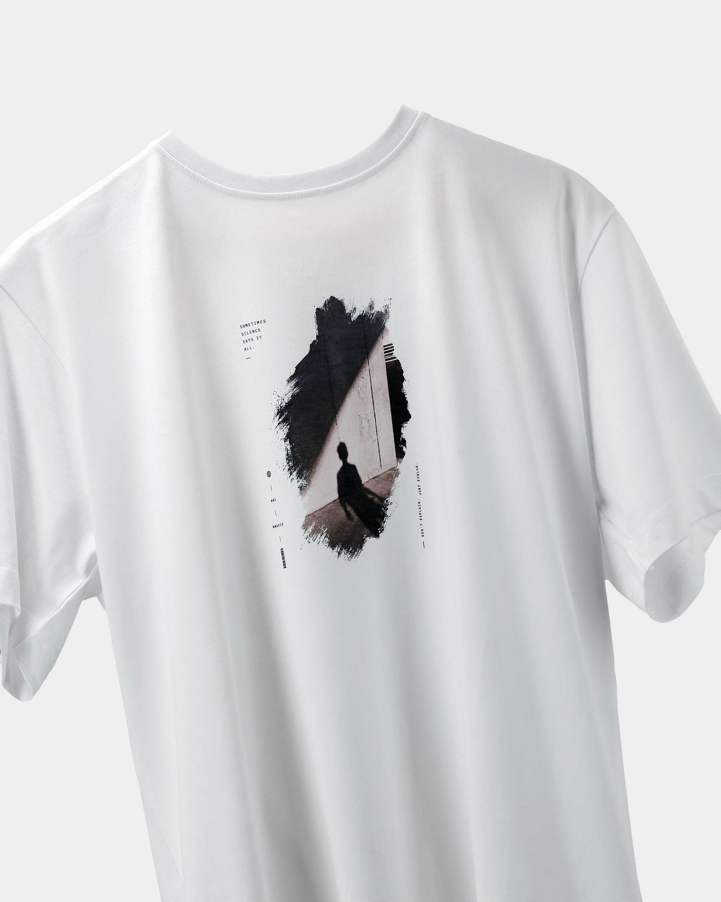 Silence Says It All Men's White T-shirt