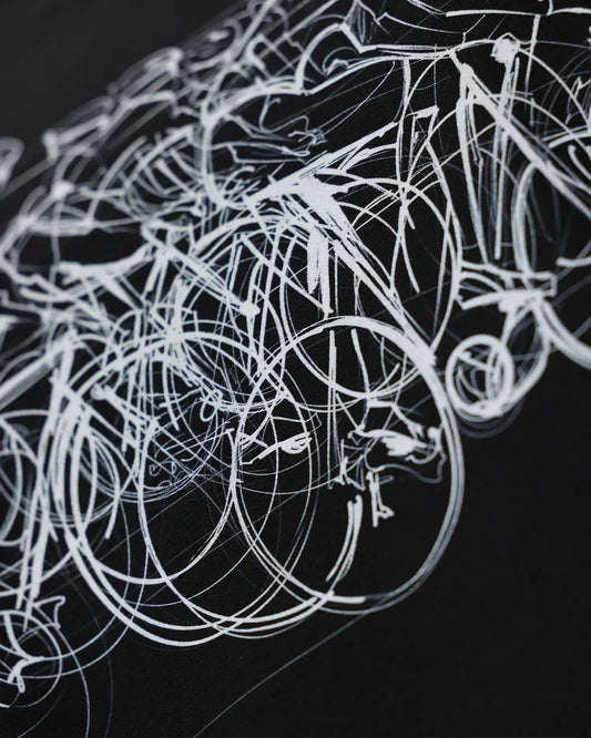 Cycling Women's Black T-Shirt