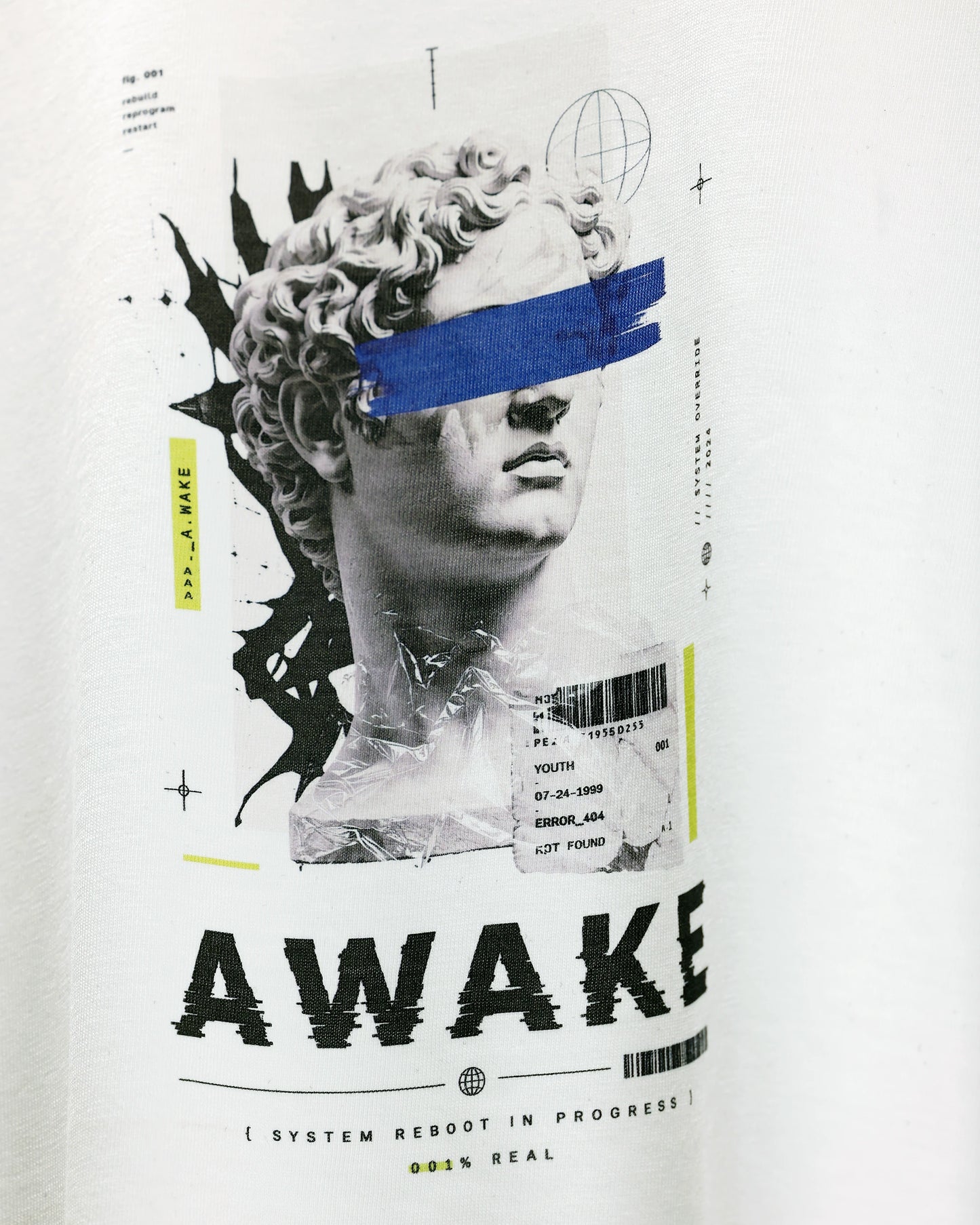 Awake Men's White T-shirt