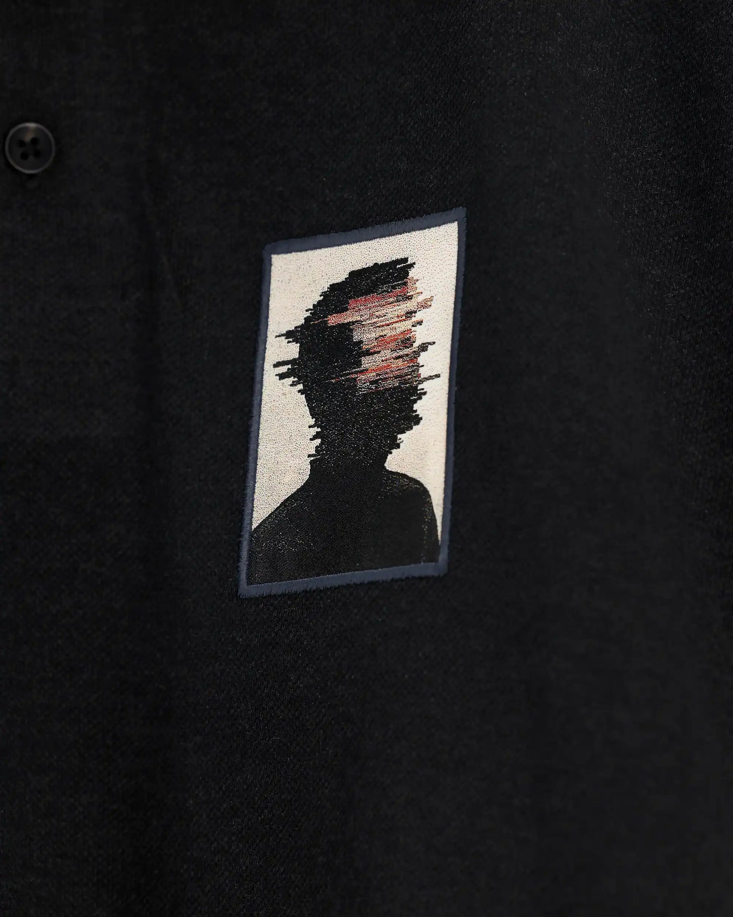 Glitch Silhouette Men’s Polo Shirt