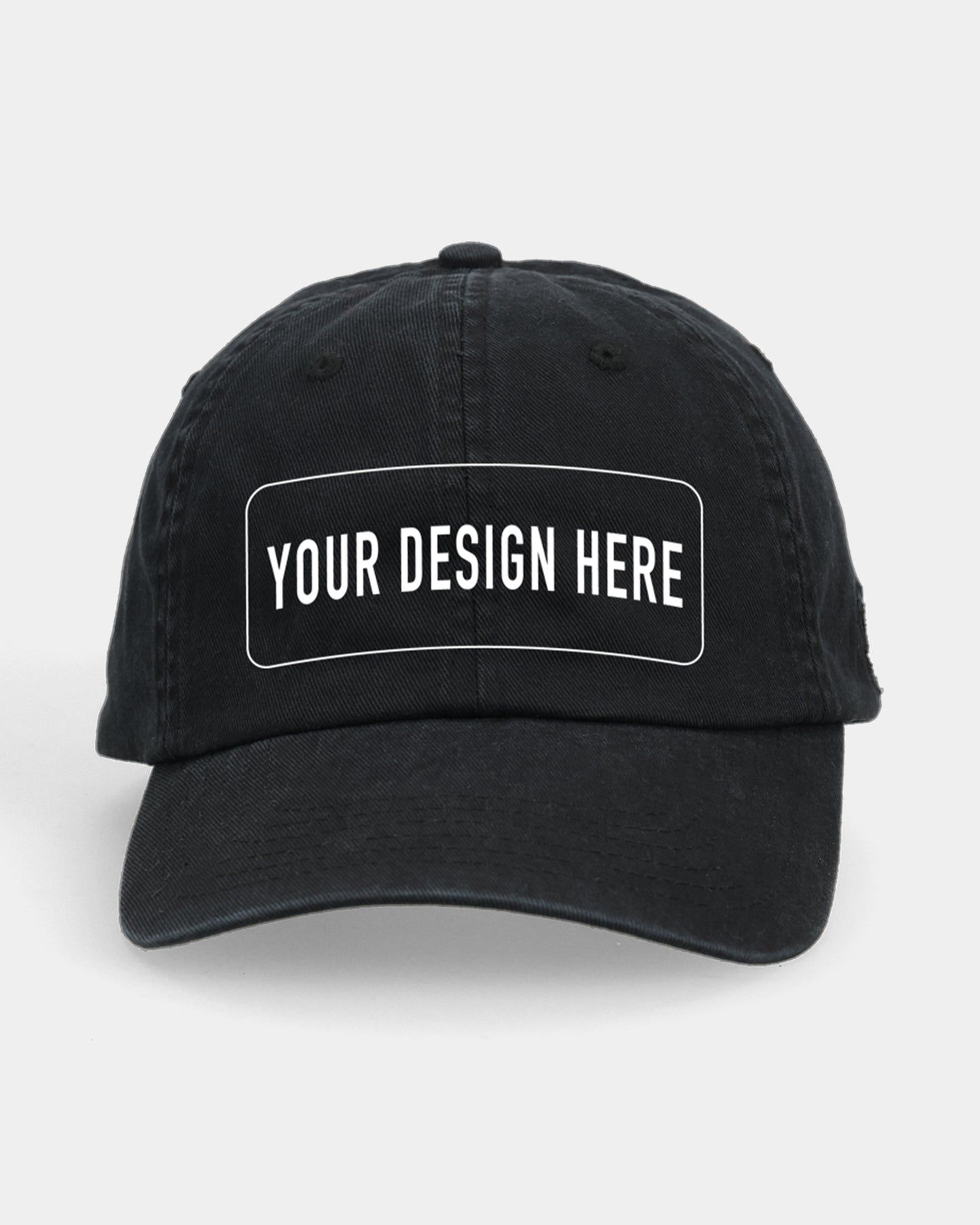 Custom Black Dad Cap