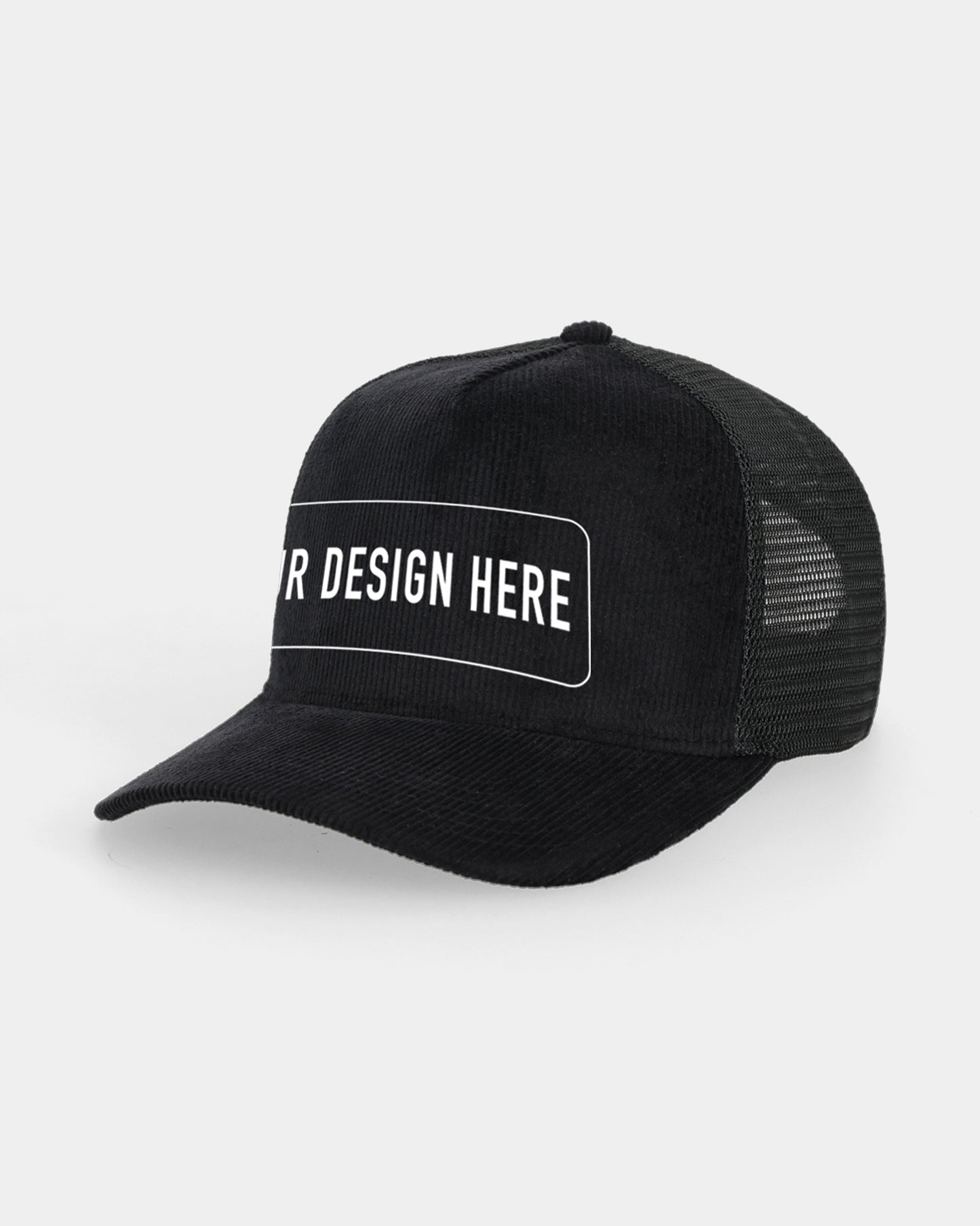 Custom Black Trucker Cap