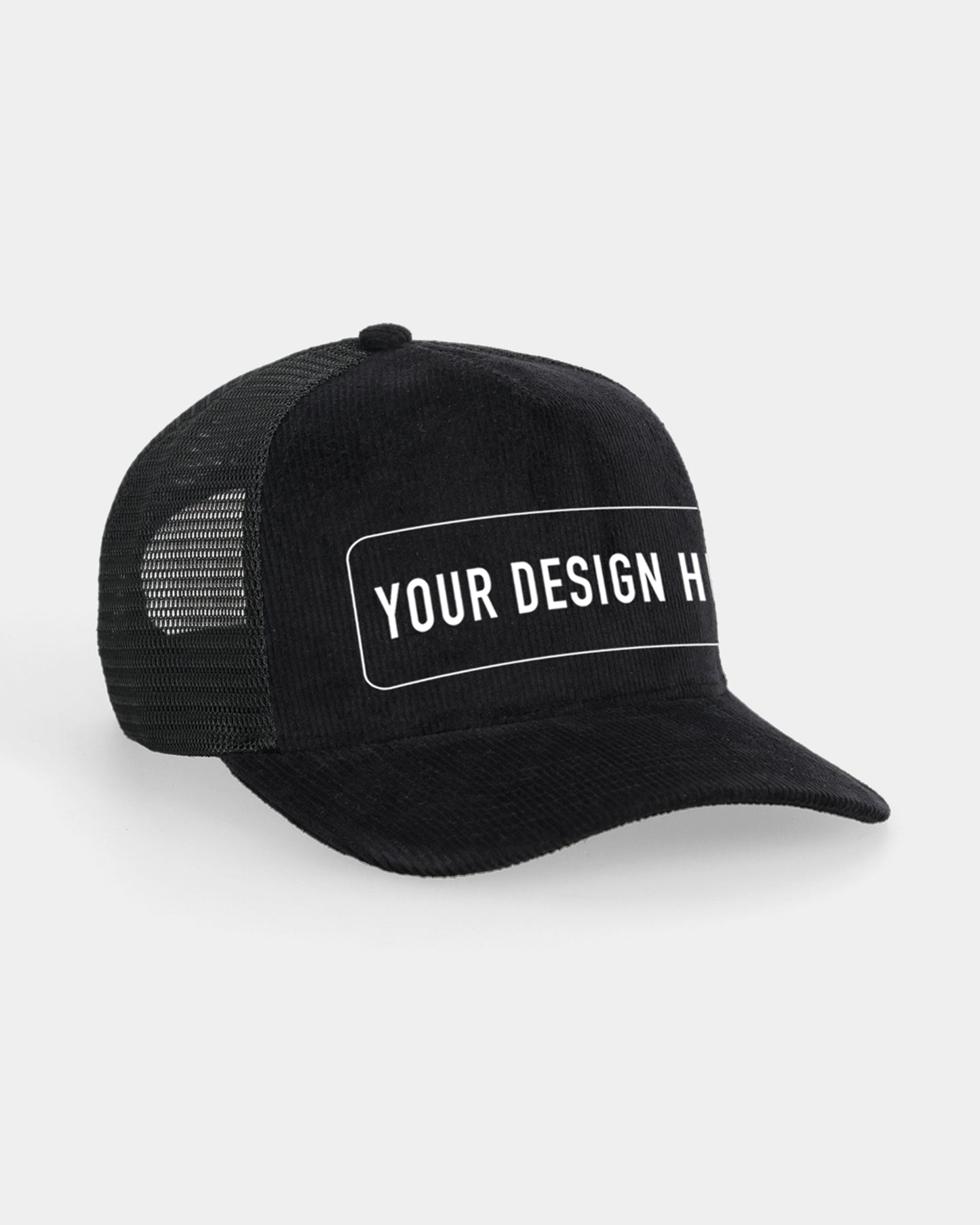 Custom Black Trucker Cap