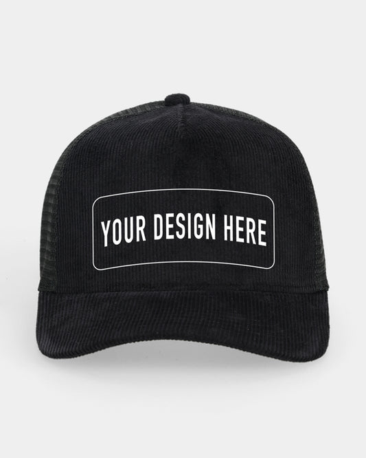 Custom Black Trucker Cap