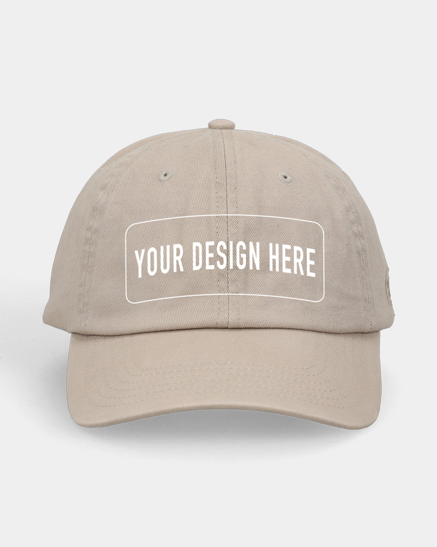 Custom Khaki Dad Cap