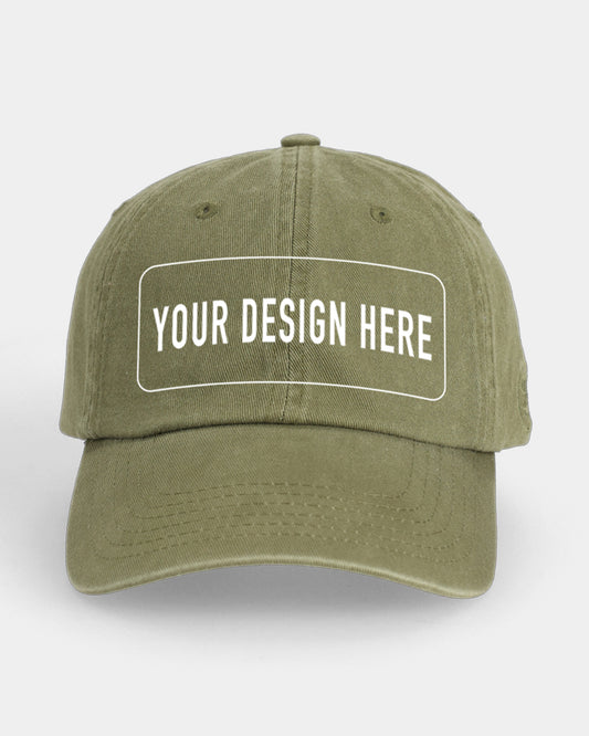 Custom Olive Dad Cap