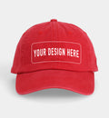 Custom Red Dad Cap