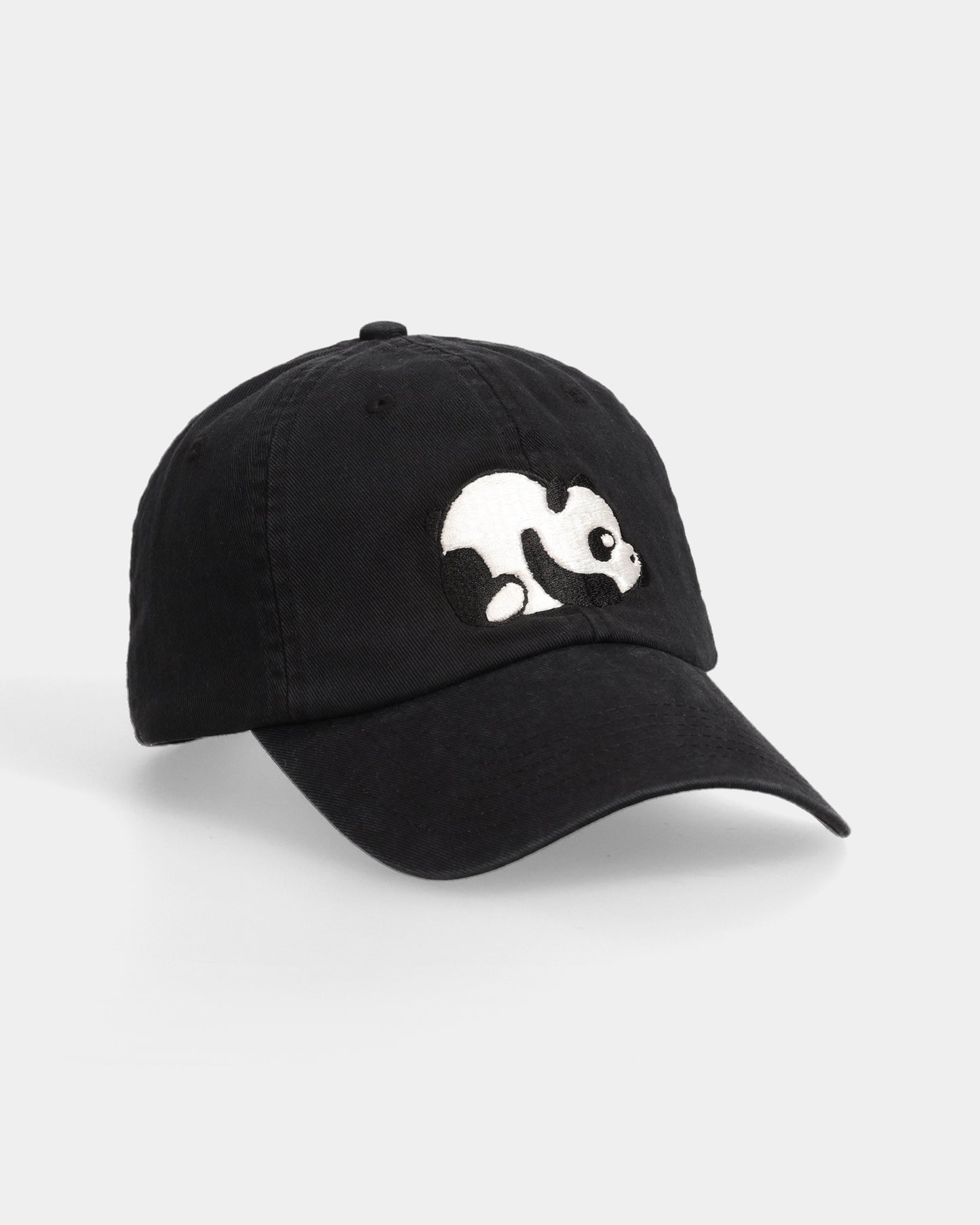 Lazy Panda Black Dad Cap