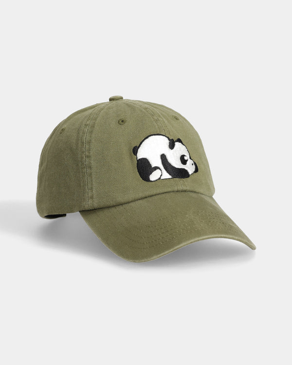 Lazy Panda Olive Dad Cap