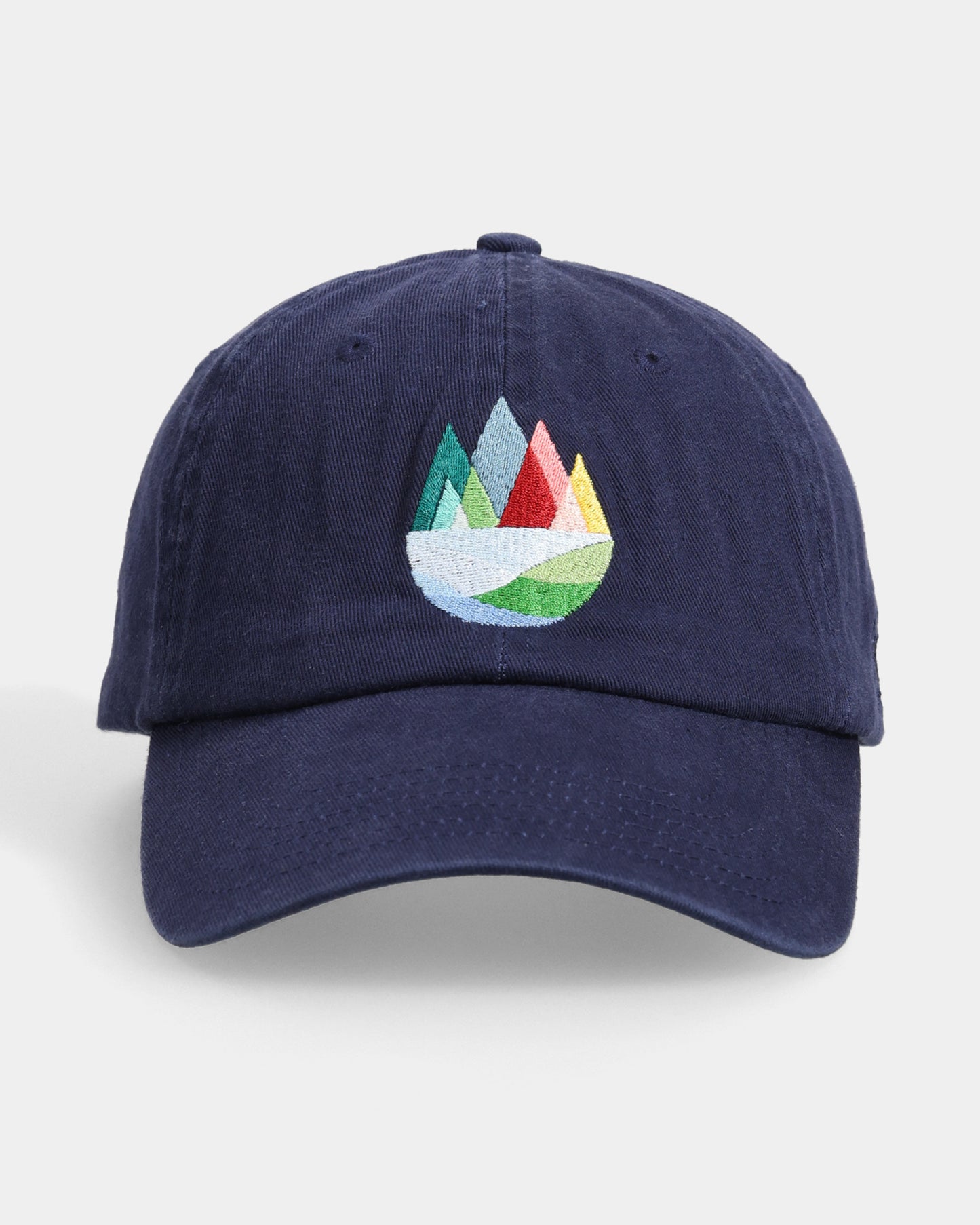 Mountains Navy Dad Cap