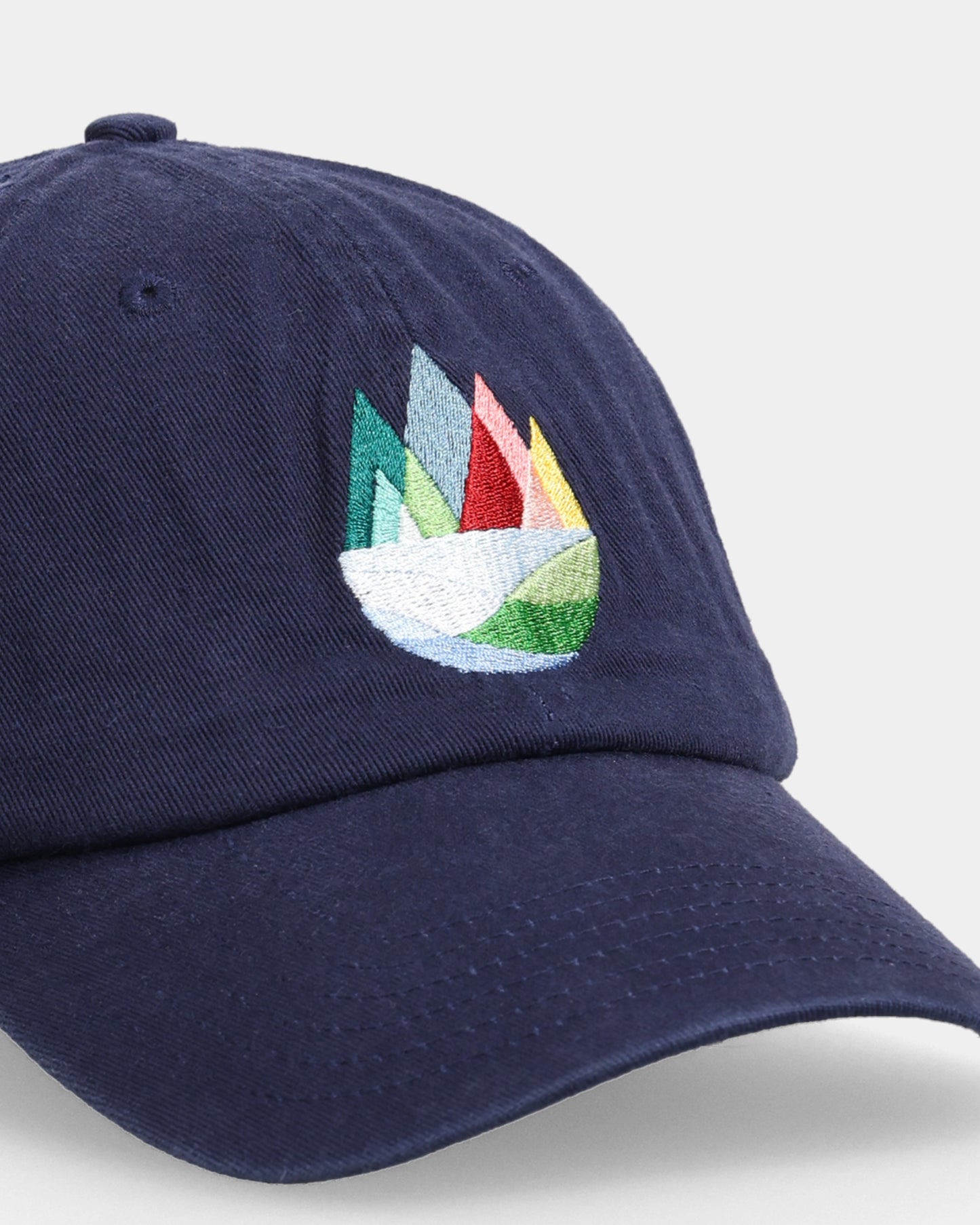 Mountains Navy Dad Cap