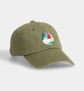 Mountains Olive Dad Cap