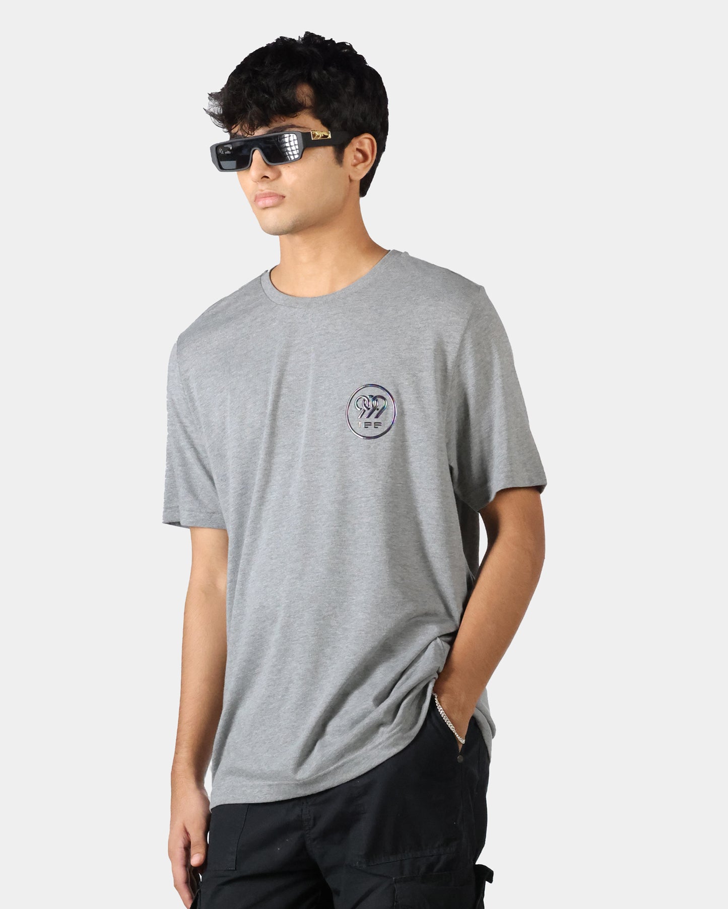 Grey Melange Men's T-Shirt