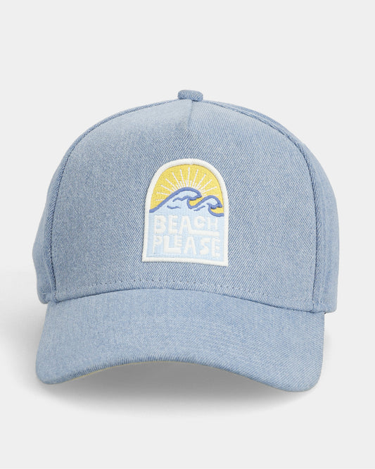 Beach Please Denim Cap