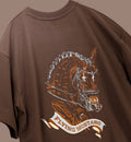 Flying Mustang Oversized Embroidered T-shirt