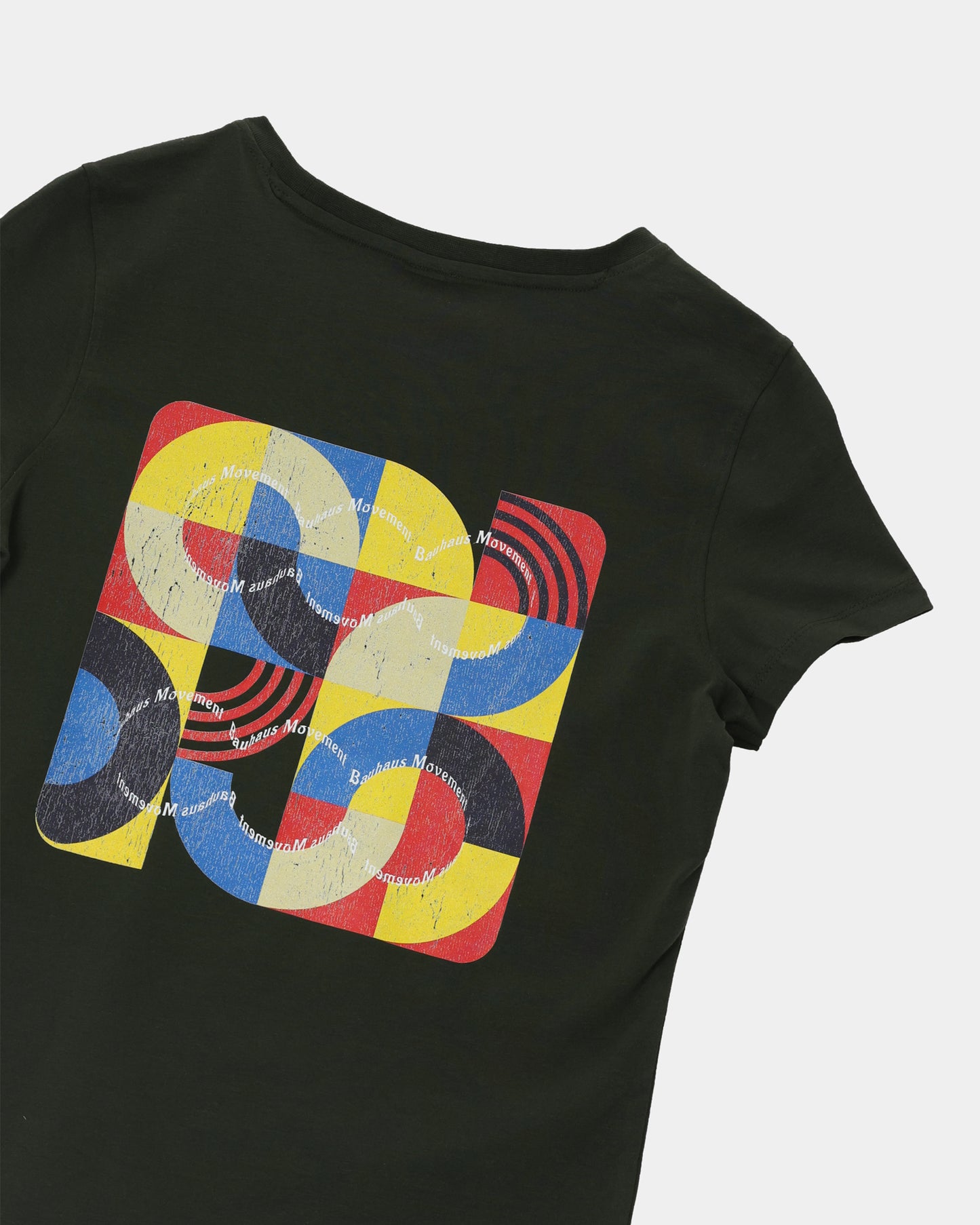 Bauhaus Vibes Women's Olive T-Shirt