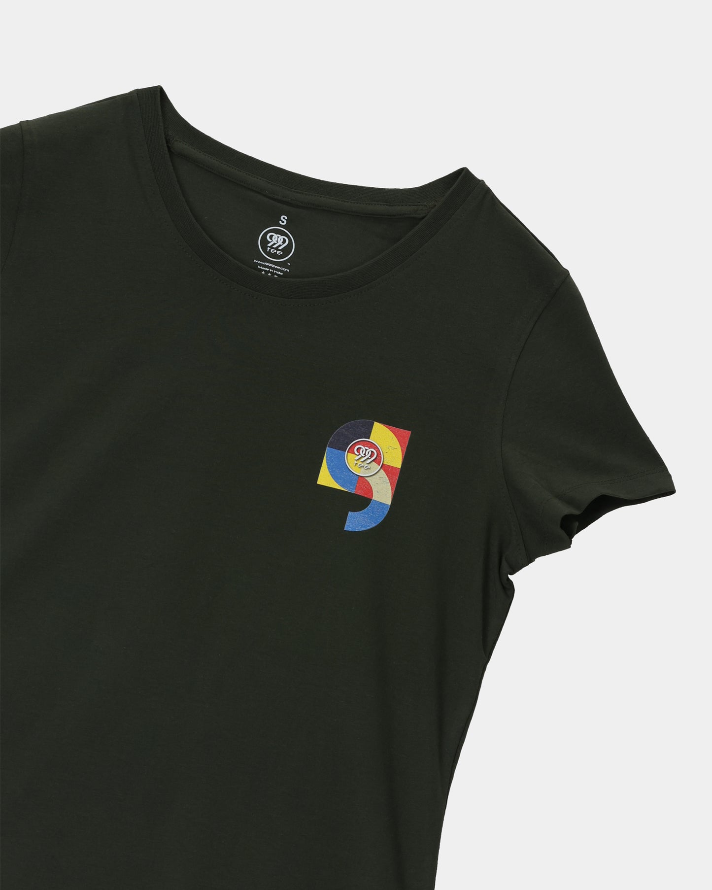 Bauhaus Vibes Women's Olive T-Shirt