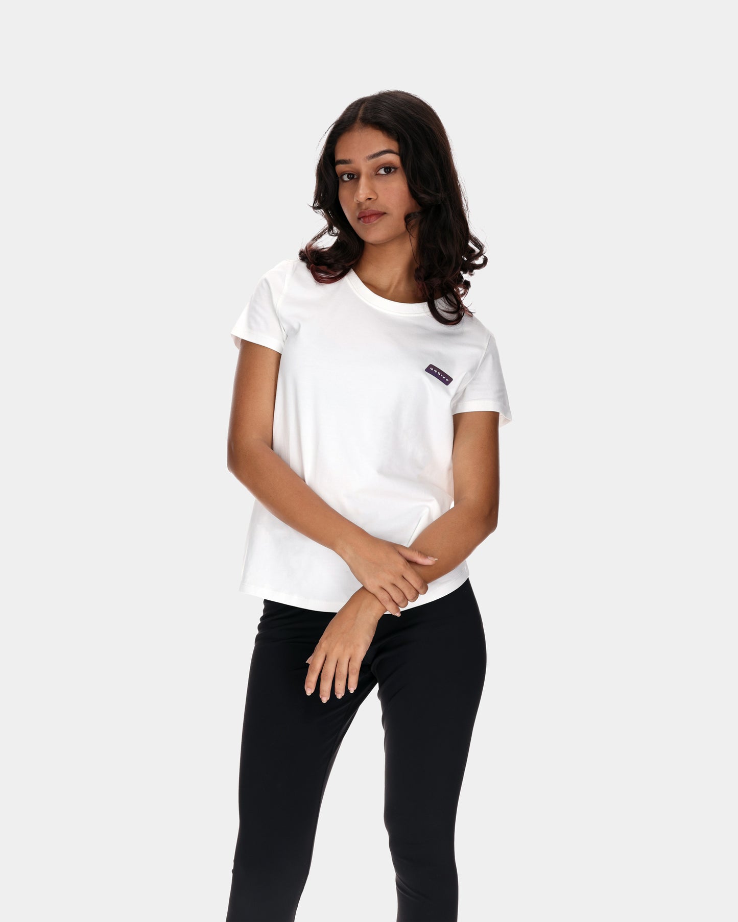 Grid Women's White T-Shirt