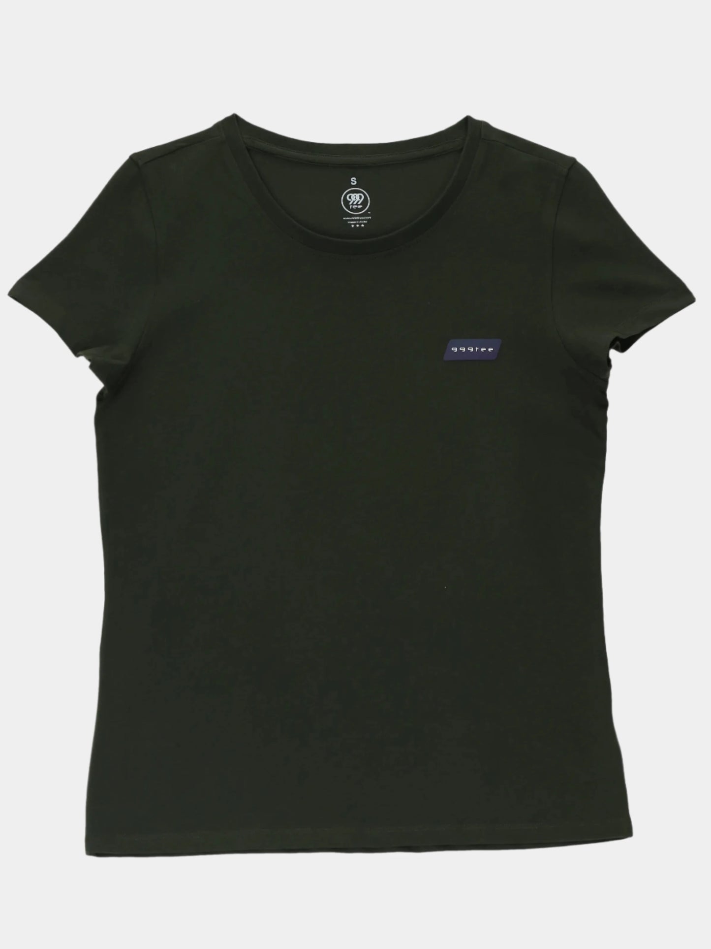 Grid Women's Olive T-Shirt