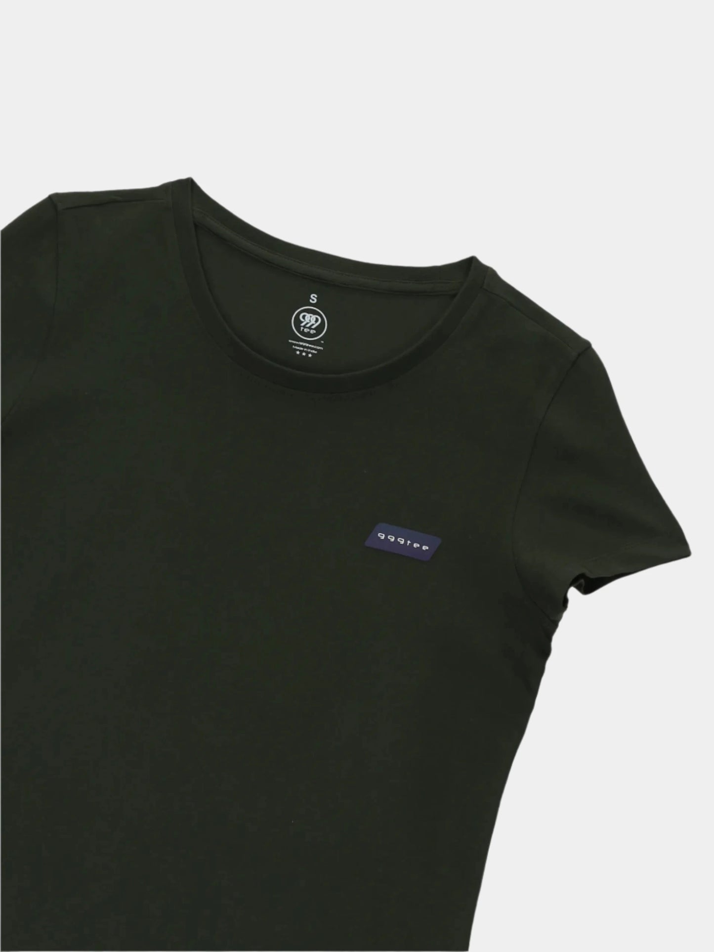 Grid Women's Olive T-Shirt