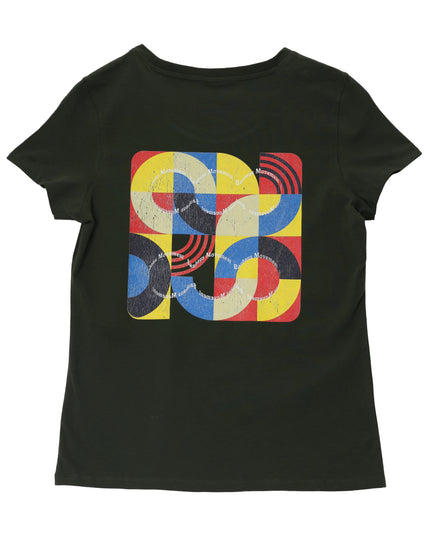 Bauhaus Vibes Women's Olive T-Shirt