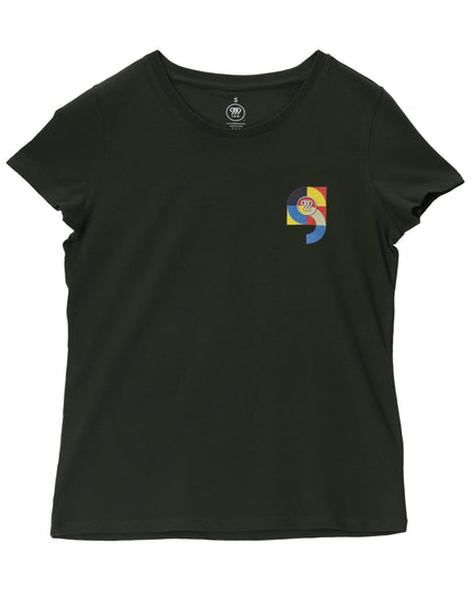 Bauhaus Vibes Women's Olive T-Shirt