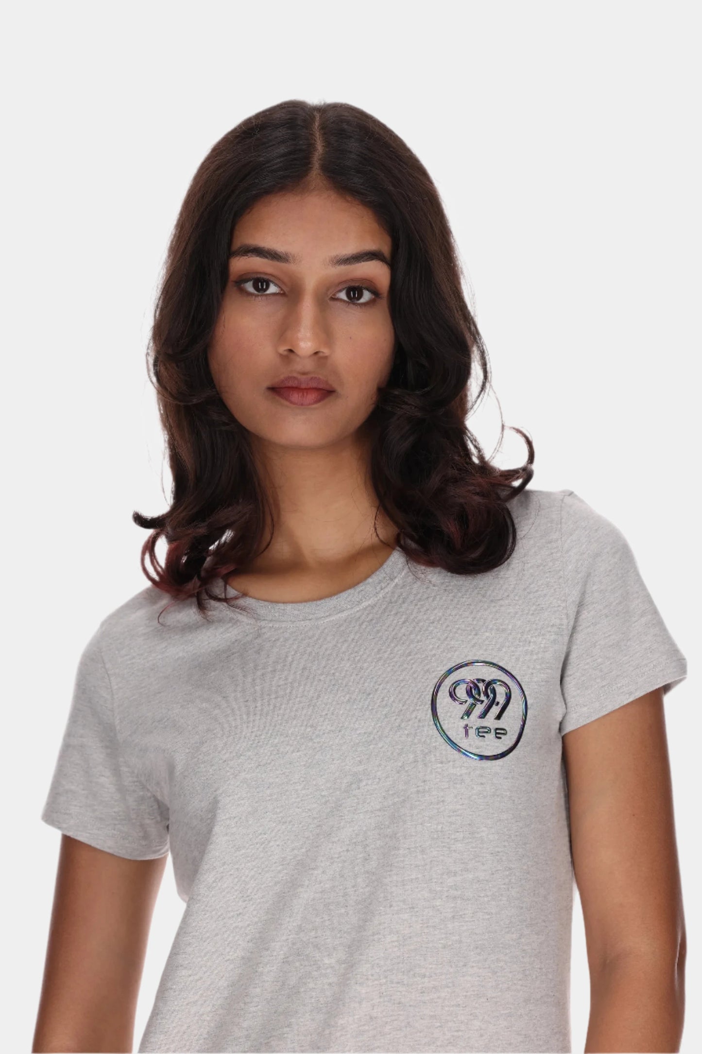 Grey Melange Women's T-Shirt