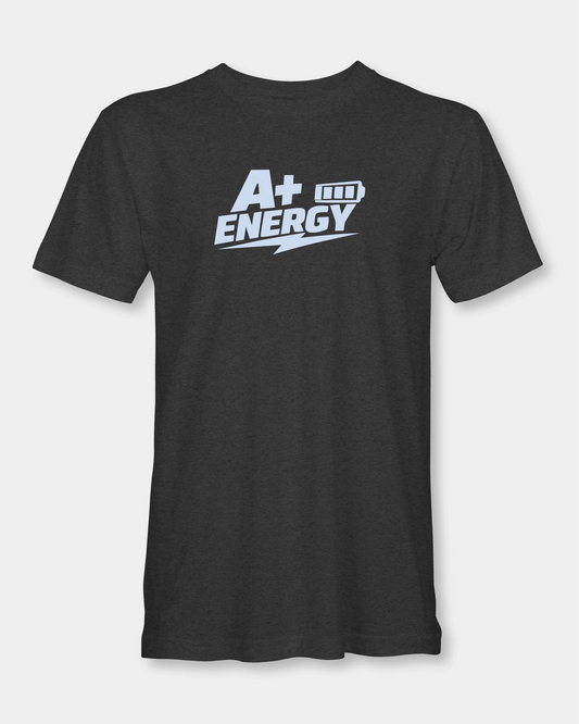 A+ Energy Men’s T-Shirt - Charcoal Melange